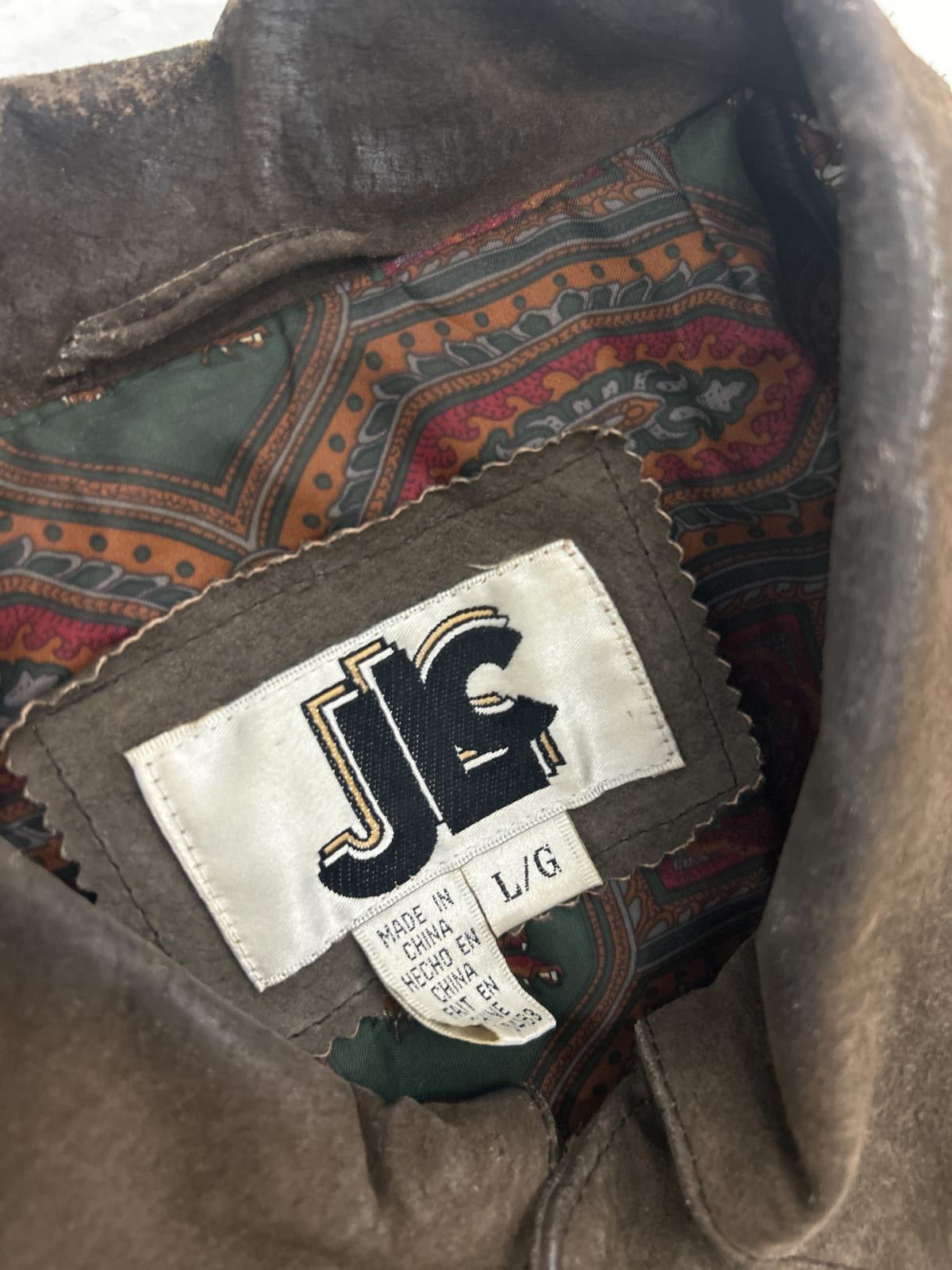 Vintage Brown Jacket with Unique Inner Lining