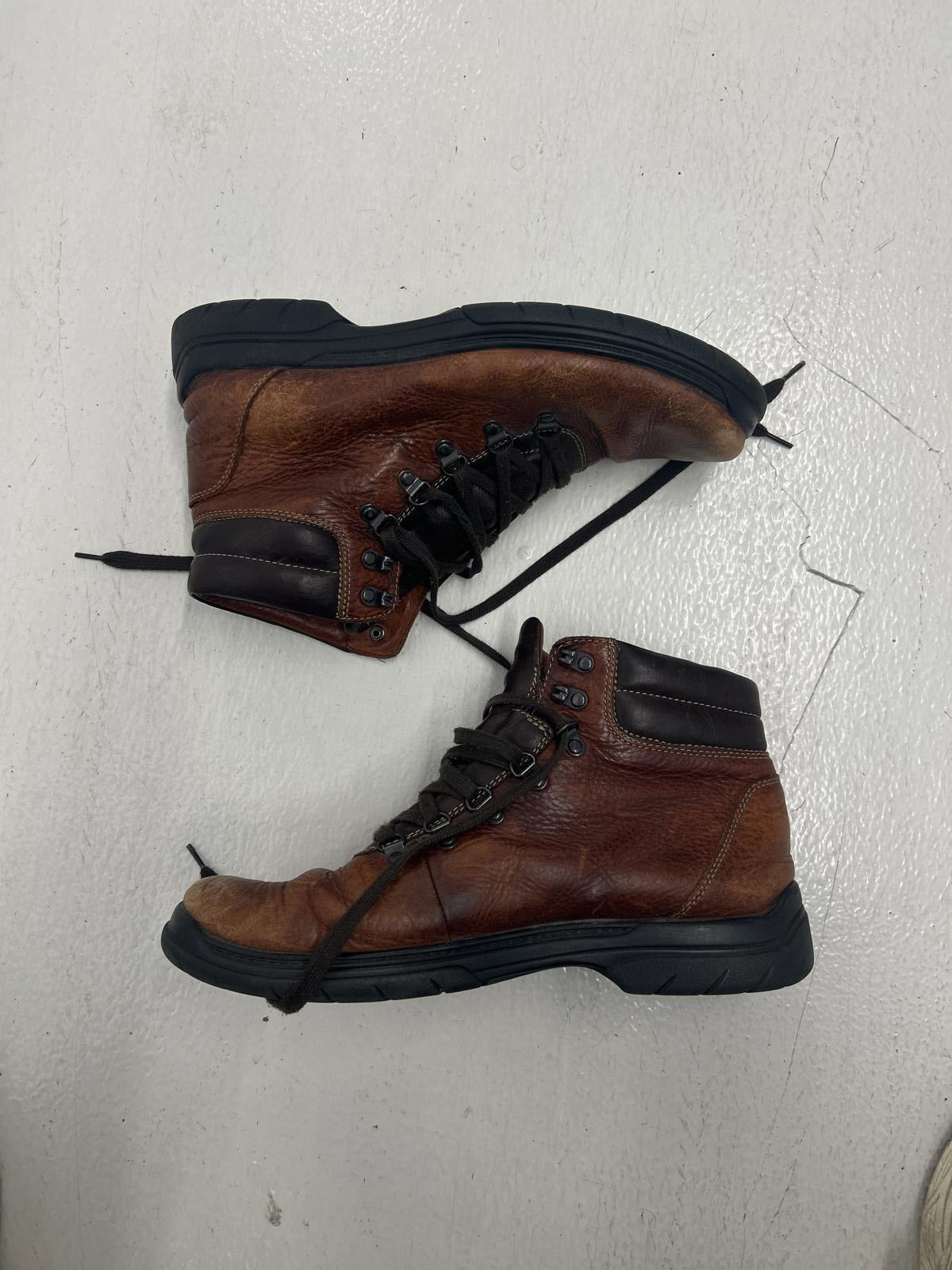 Johnston & Murphy Soft Leather Brown Hiking Boots