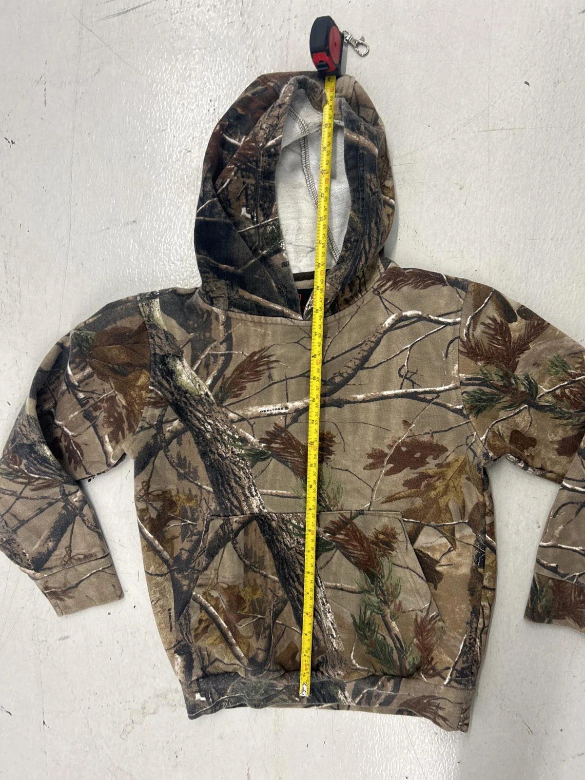 Youth Camo Hooded Long Sleeve Jacket