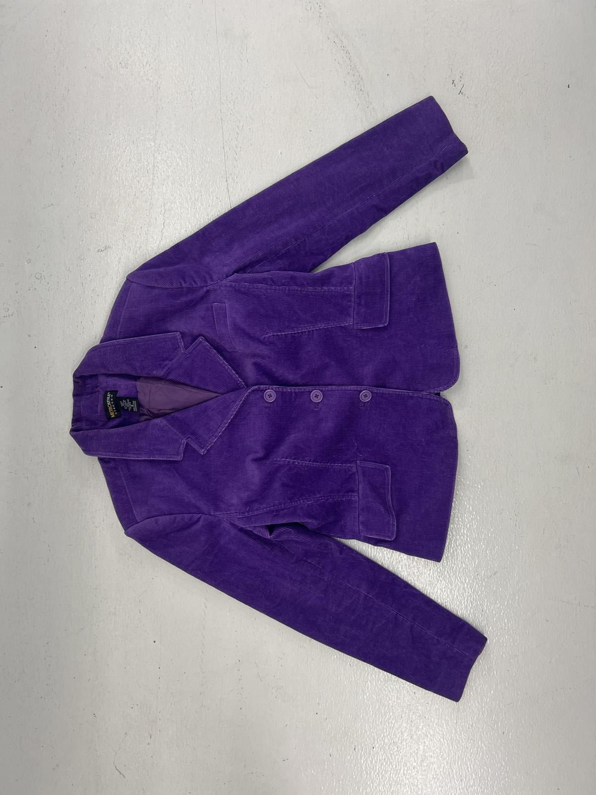 Metrostyle Purple Corduroy Blazer - Size 16