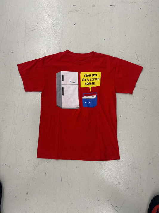 Funny Red T-Shirt - 'Yeah, But I'm a Little Cooler'