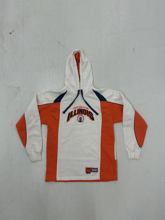 Vintage NCAA Fighting Illini Pullover Hoodie - Size M