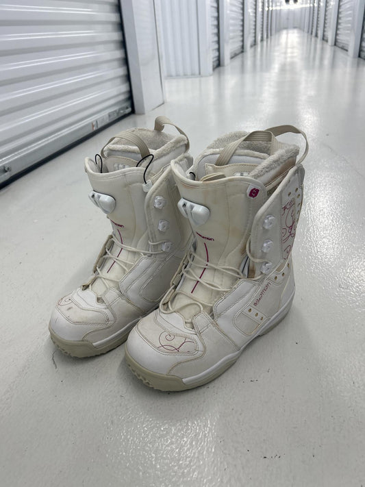 Salomon White Snowboard Boots