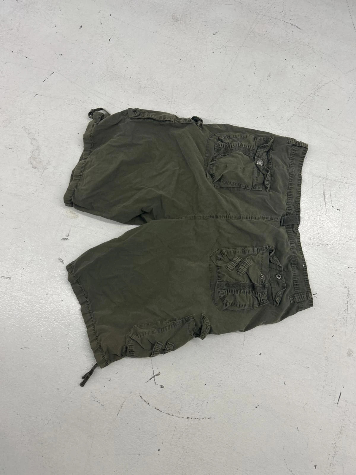 Men'S Cargo Shorts - Olive Green Utility Style