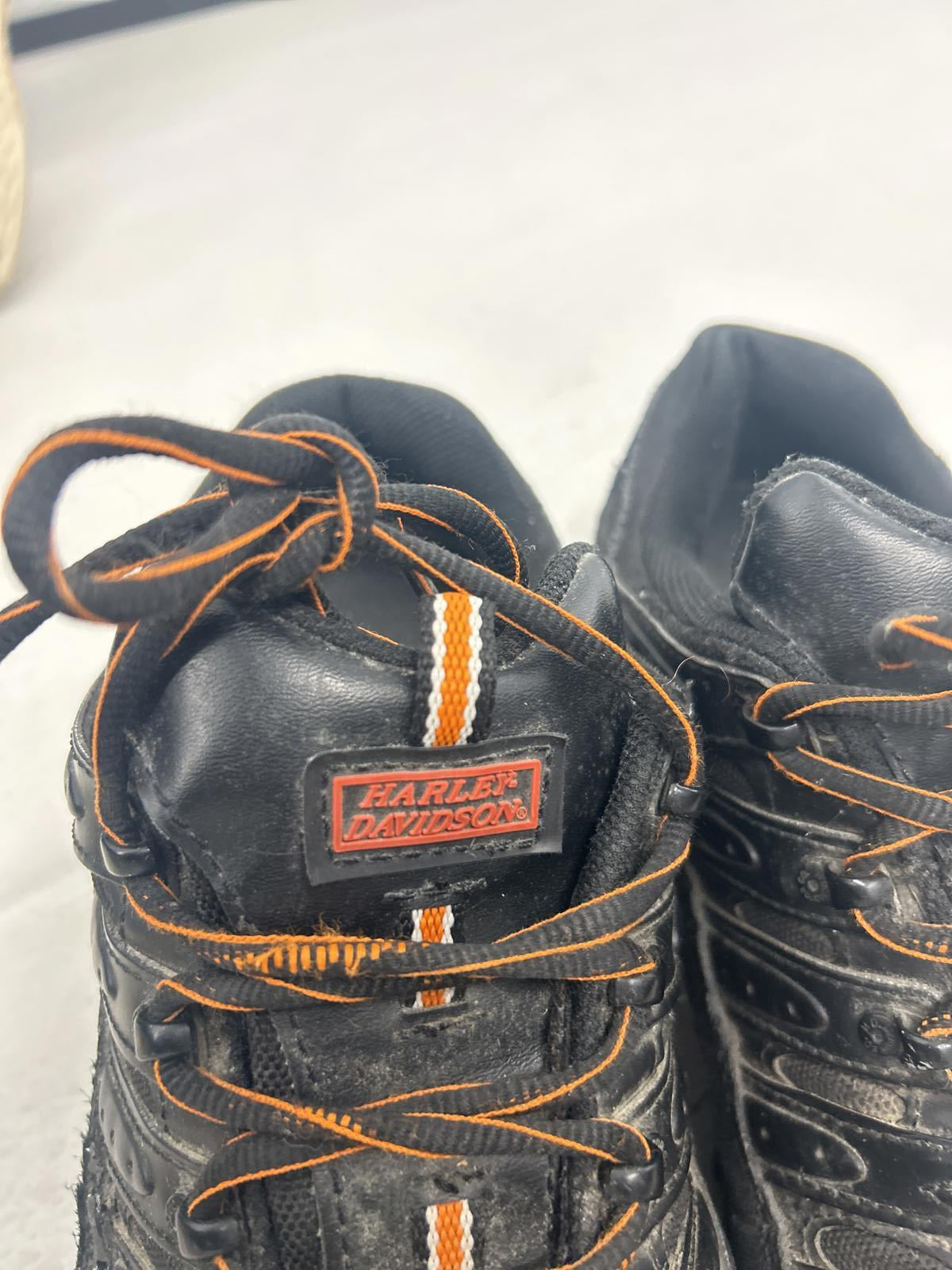 Harley Davidson Men's Outdoor Sneakers - Black & Orange