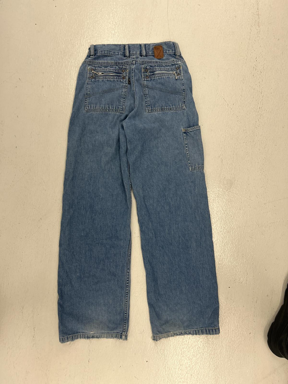 Vintage Grunge NYK Wide Leg Jeans - Classic Blue Denim