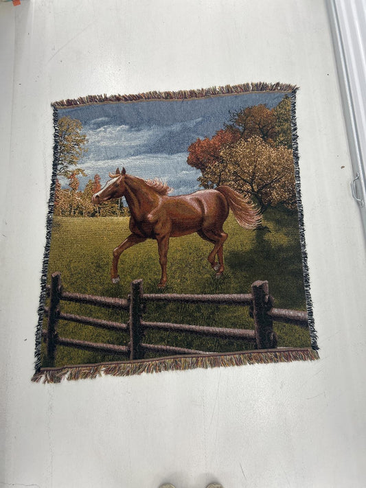 Beautiful Horse-Themed Tapestry Blanket