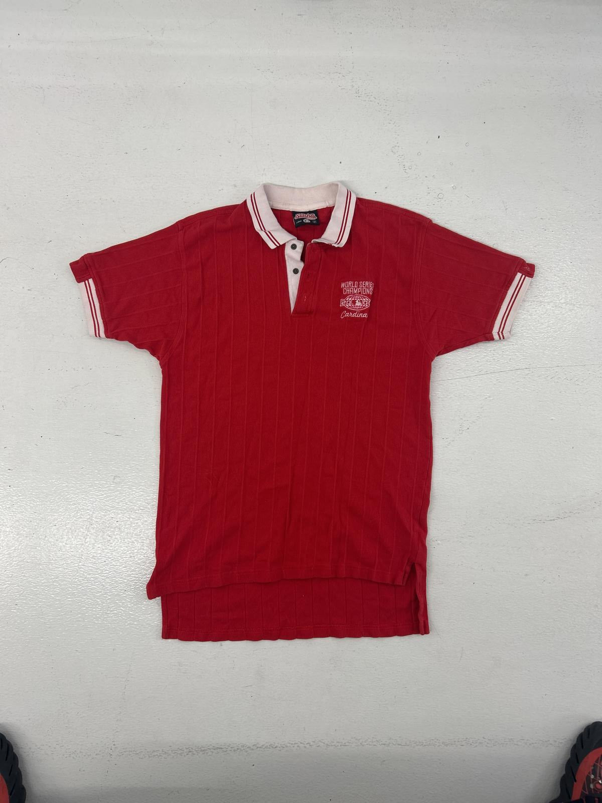 Stitches Red Polo Shirt - 2006 World Series