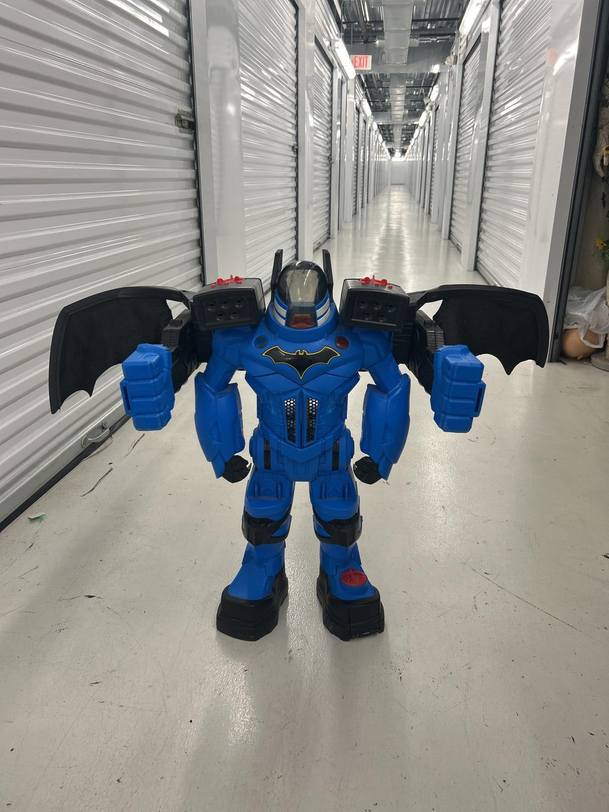 Large Batman Action Figure with Wings - Blue Hero Toy