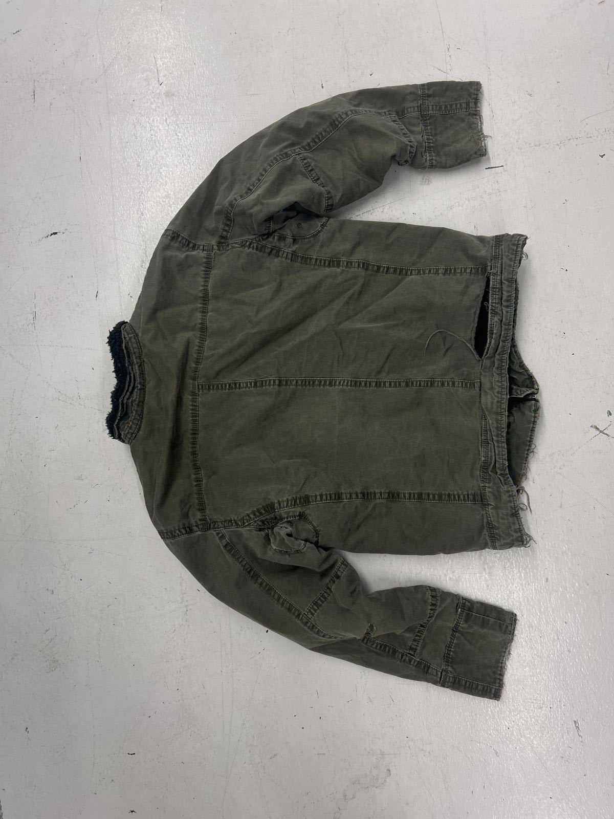 Arizona Jean Co. Distressed Men's Olive Green Jacket