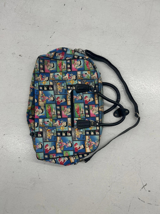 Vintage Betty Boop Multi-Pattern Duffle Bag