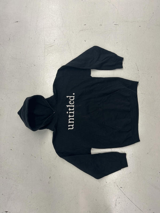 Untitled Black Hoodie with Front Pocket