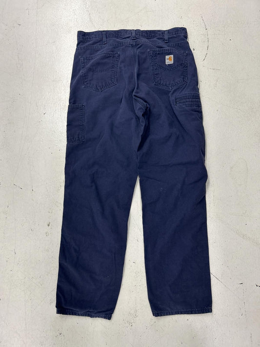 Carhartt Men's Blue Work Pants - Durable & Comfortable