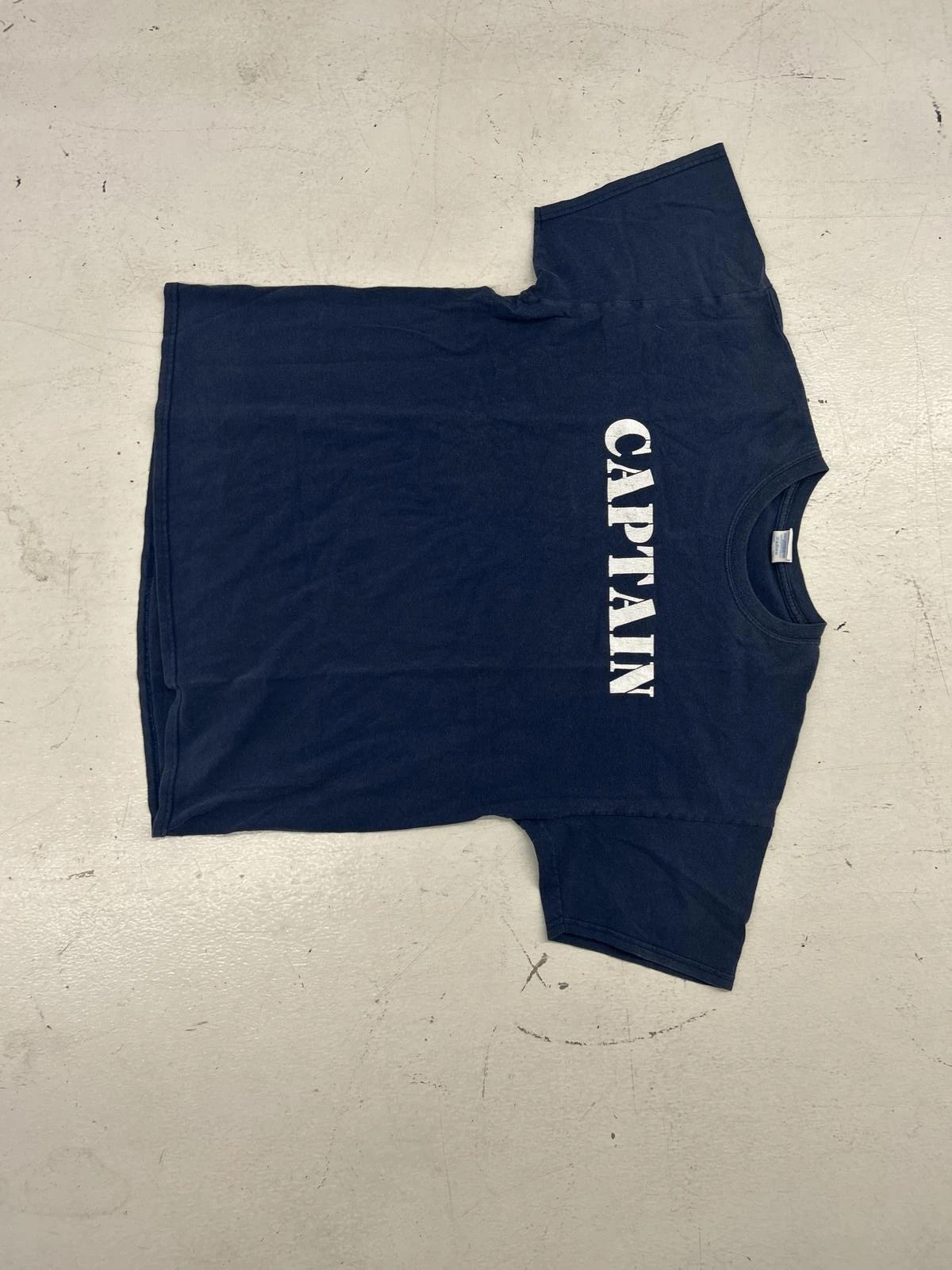 Navy Blue Captain Graphic T-Shirt