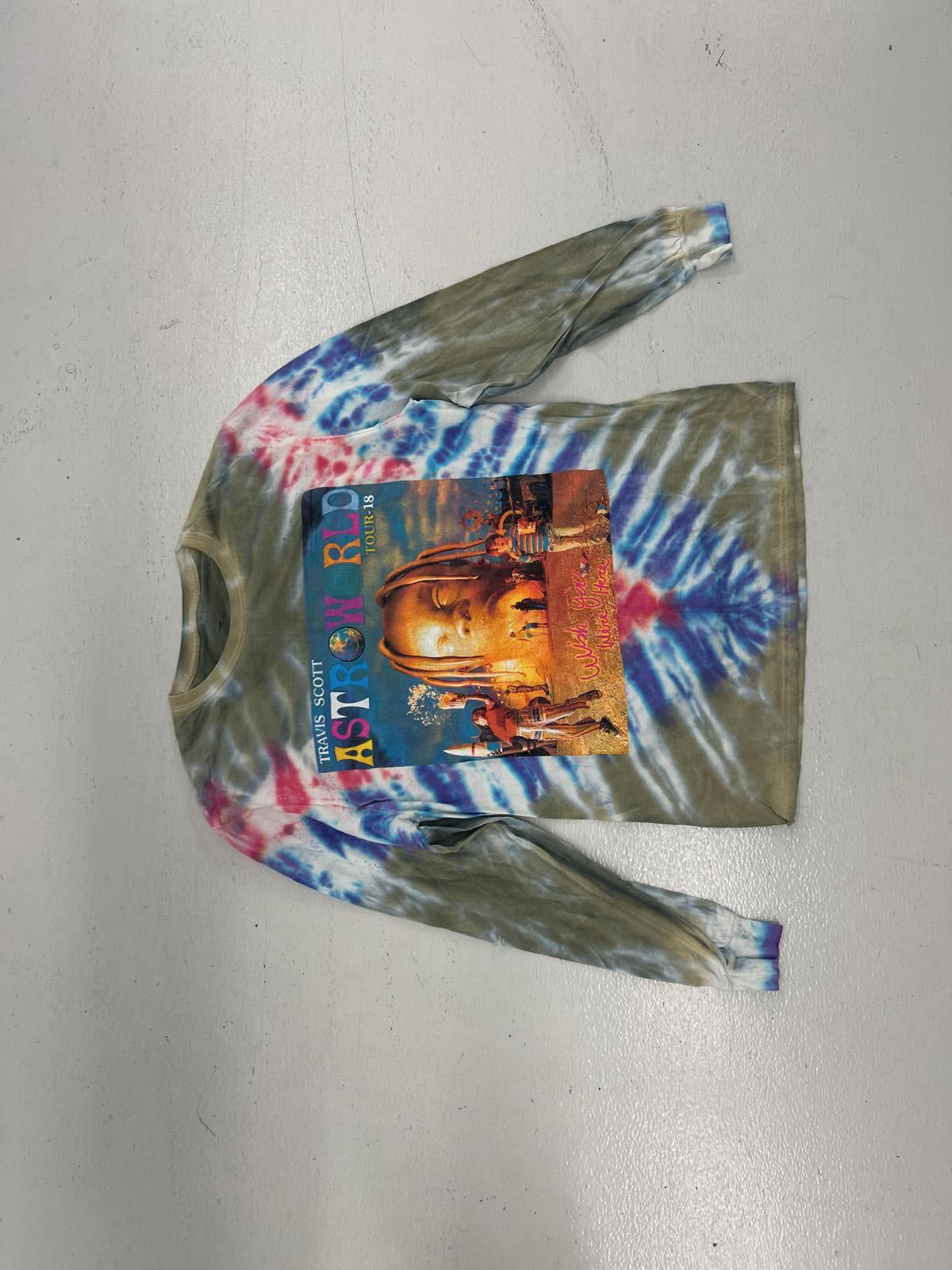 Vintage Tie-Dye Long Sleeve T-Shirt - Astroworld Tour