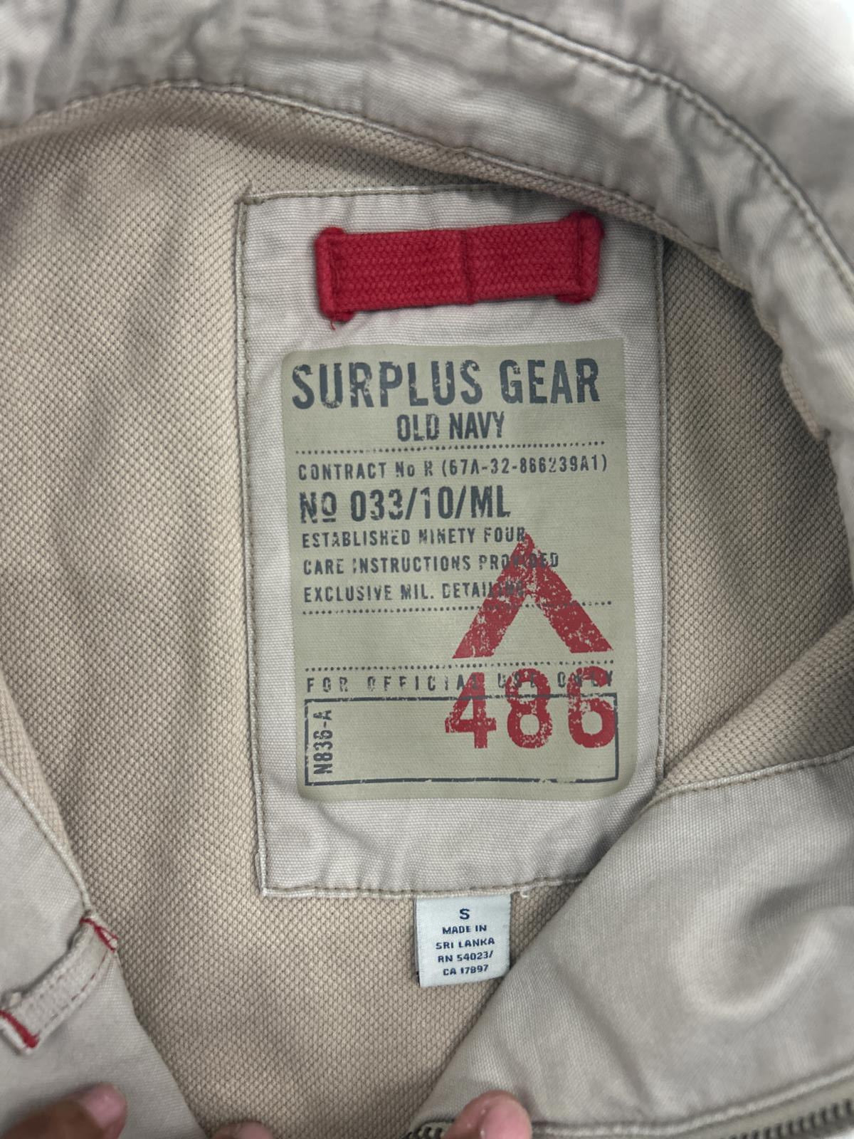 ON Surplus Gear Trucker Jacket in Light Beige