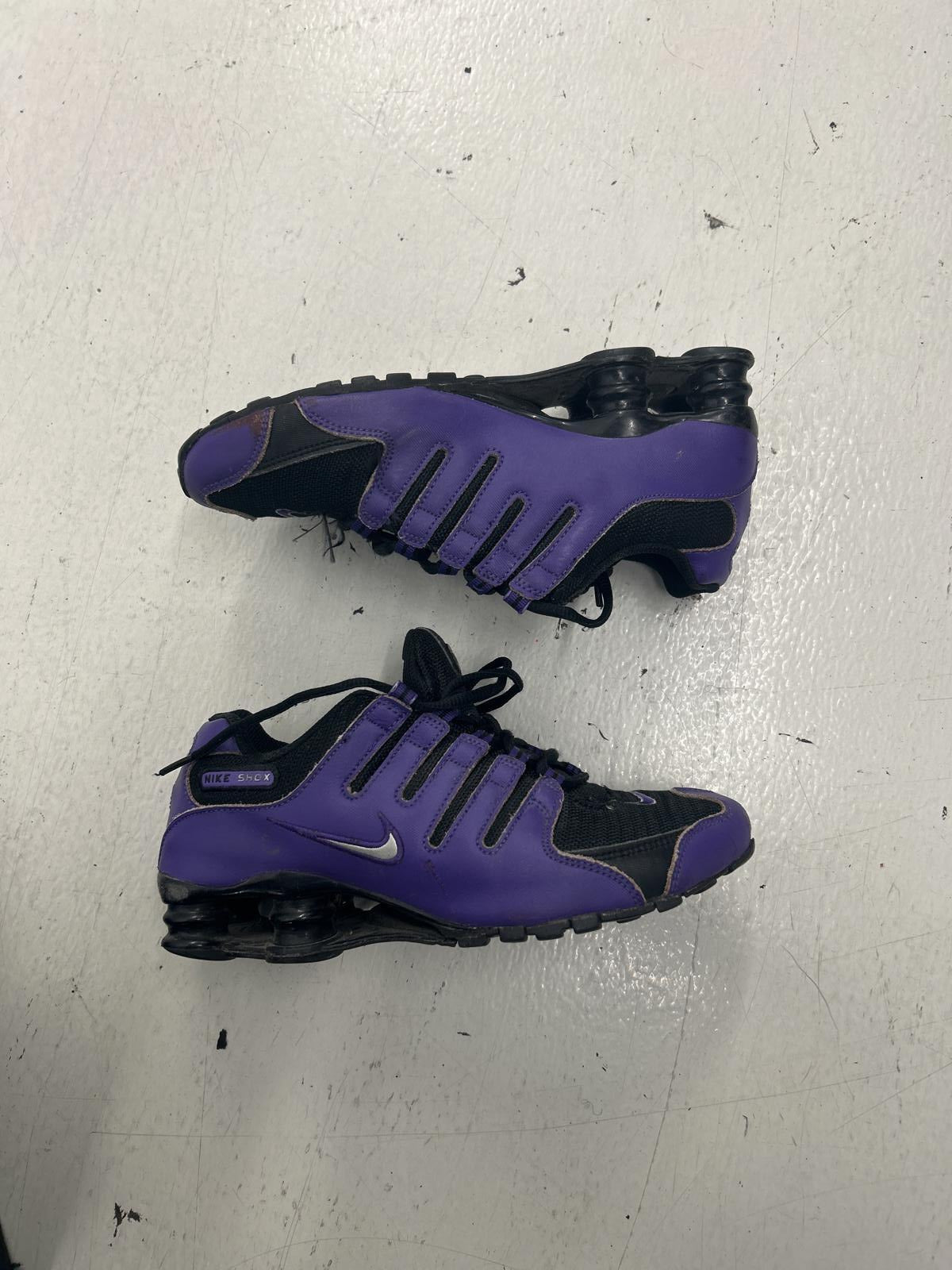 Purple Nike Shox Performance Running Shoes - Purple/Black