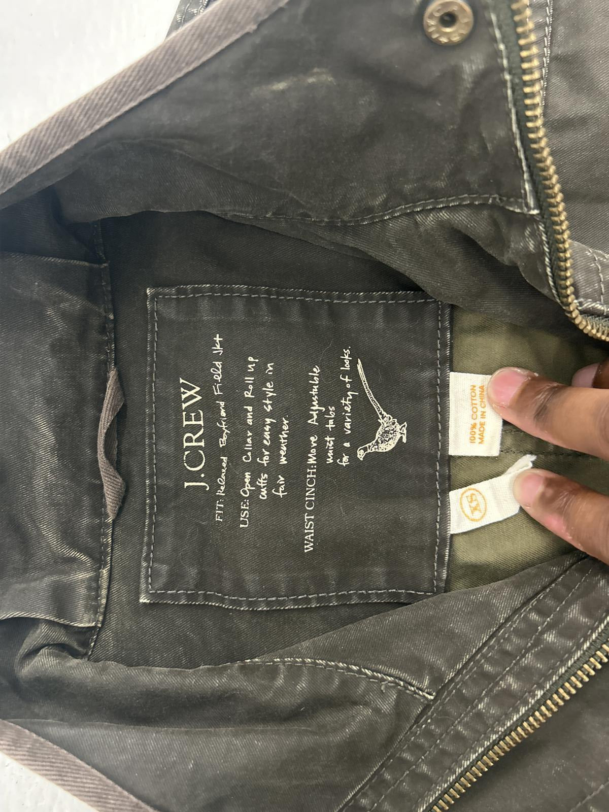 J.Crew Classic Military Biker Jacket