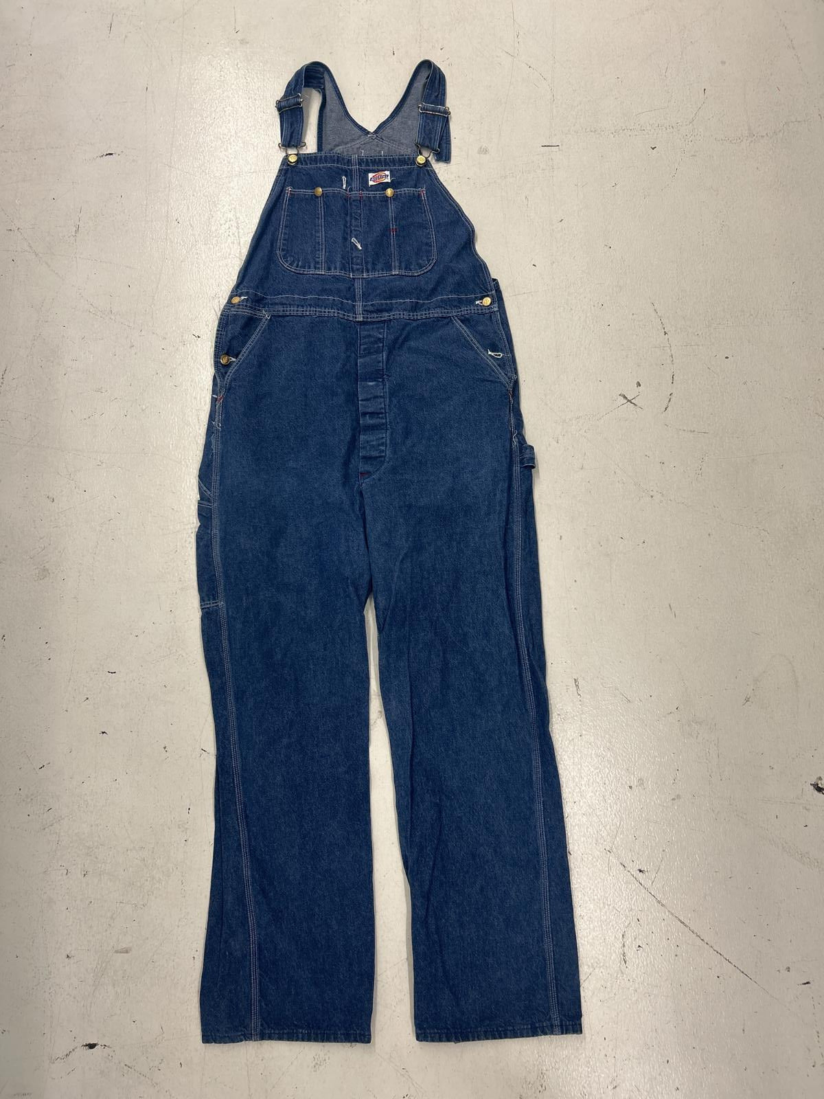 Vintage Dickies Denim Overalls - Classic Workwear Style