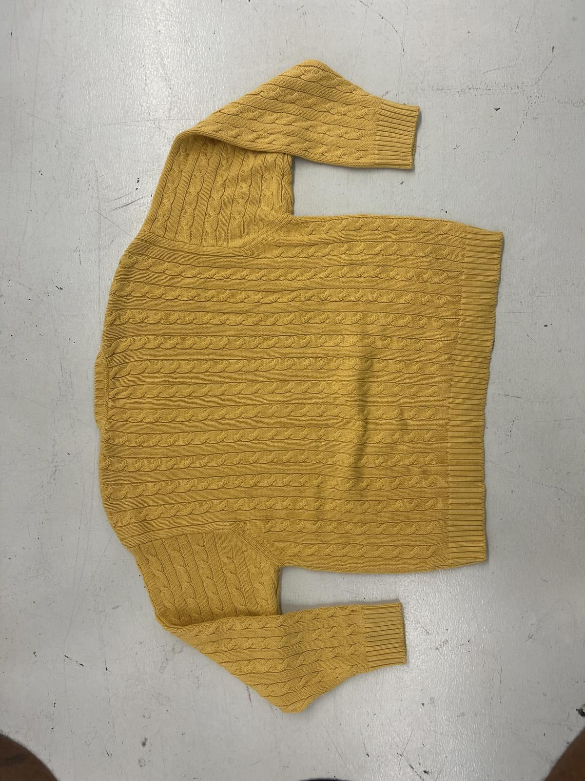 Brooks Brothers Yellow Cable Knit Sweater - XL