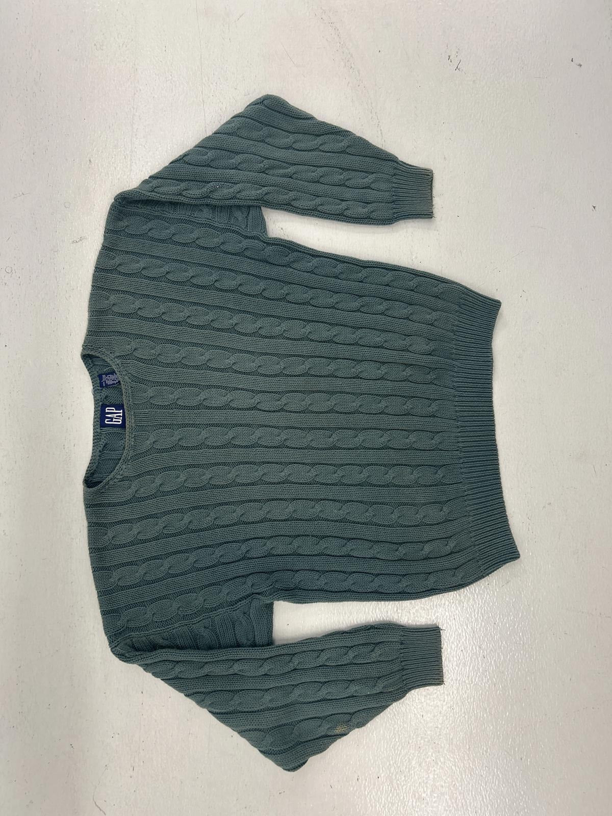 Vintage GAP Cable Knit Sweater - Cozy Olive Green