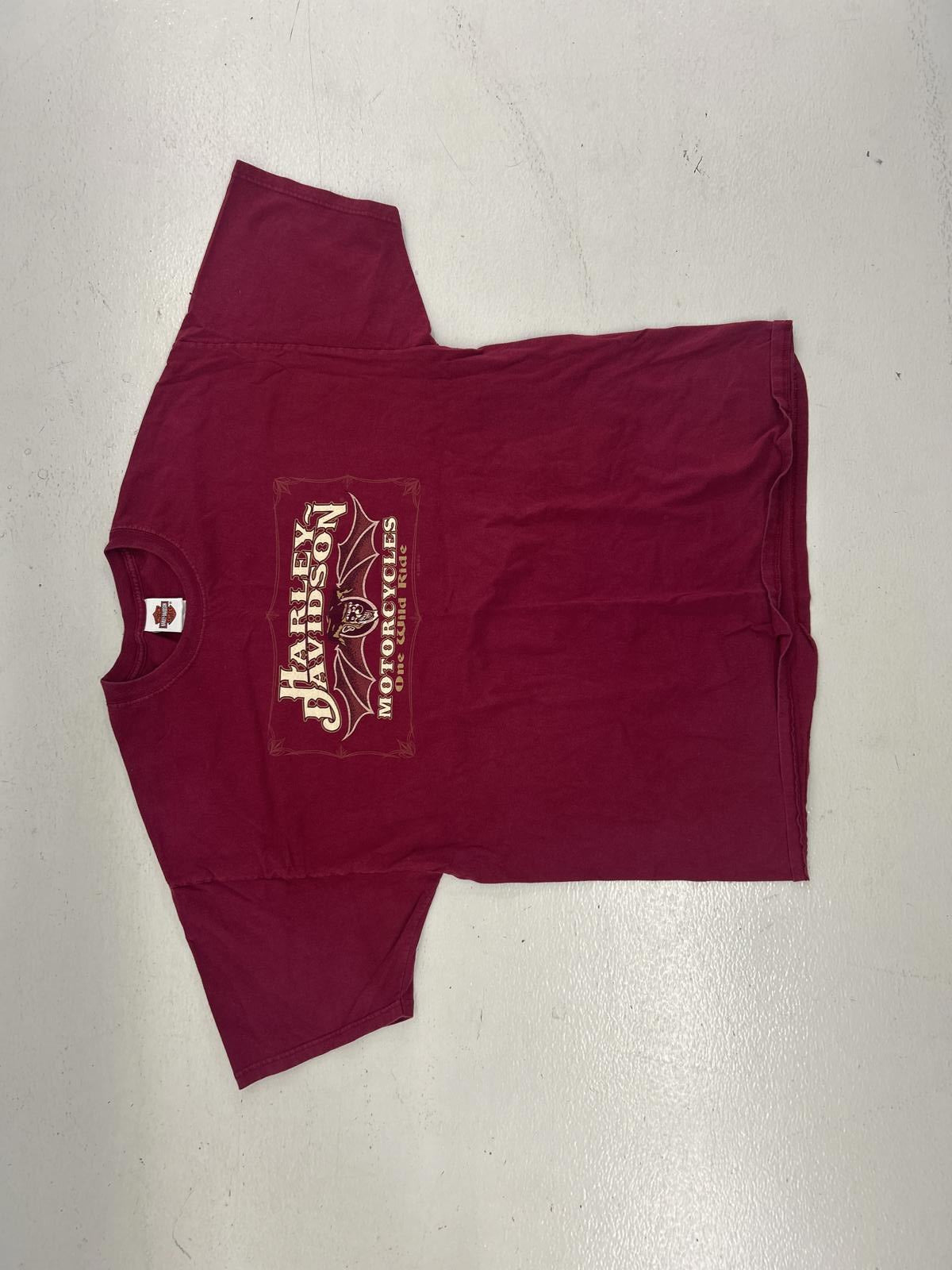 Harley-Davidson Graphic Tee - Maroon - 2XL