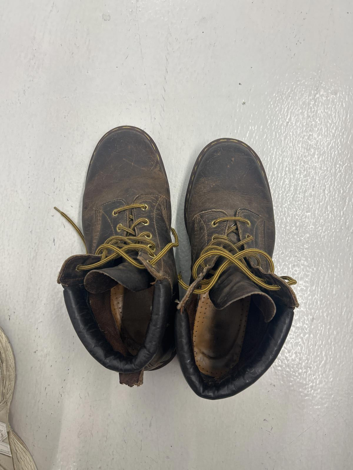 Dr. Marten's Sturdy Brown Leather Work Combat Boots