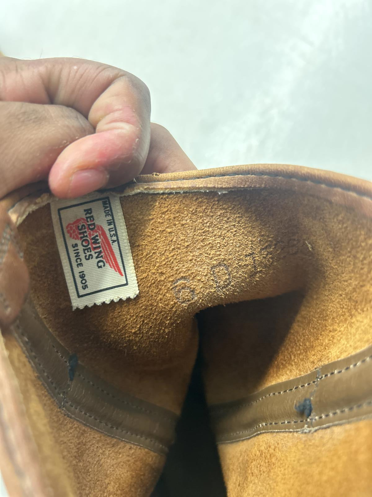 Vintage Red Wing Pecos Brown Leather Cowboy Boots