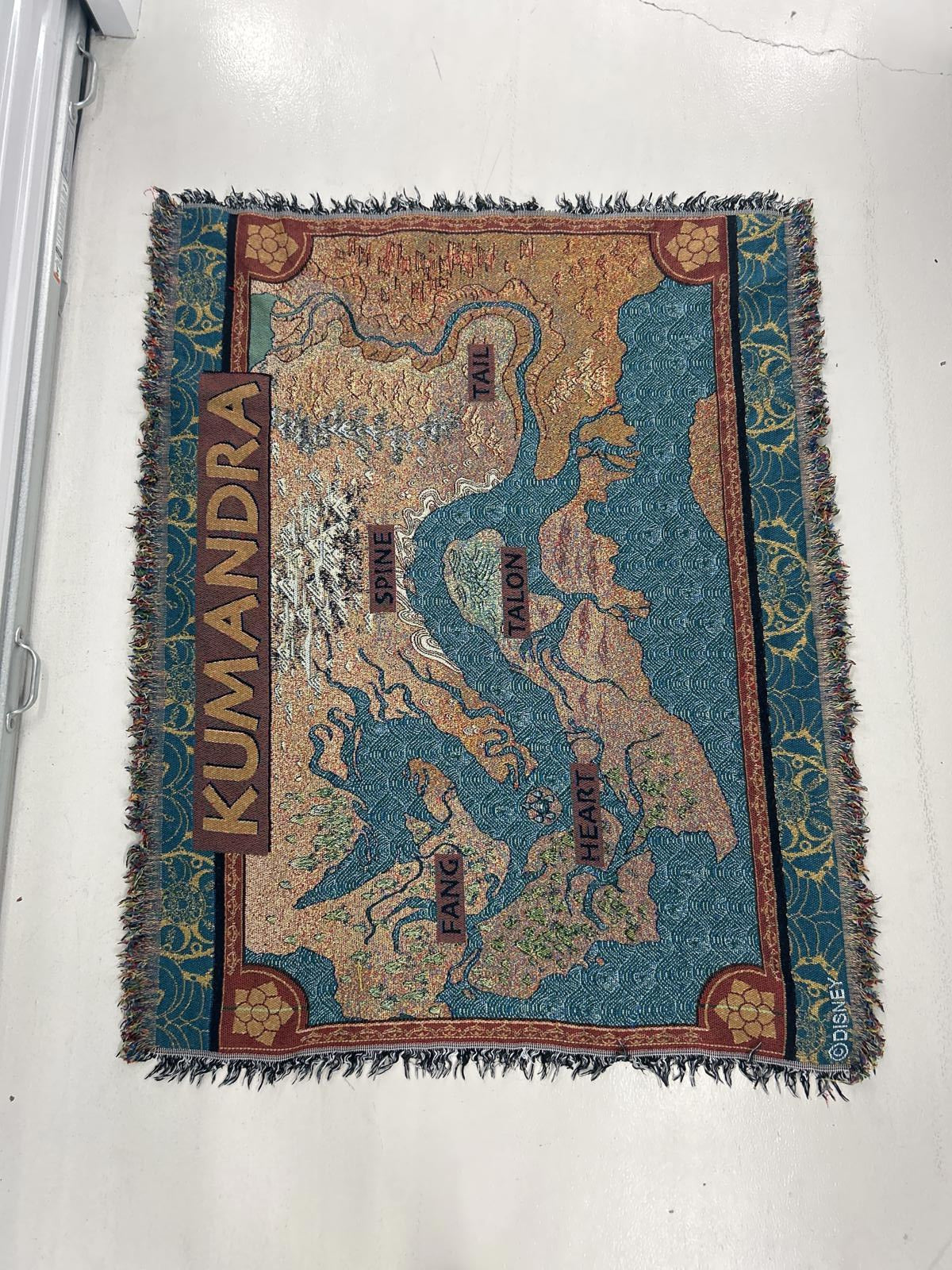 Kumandra Map Disney Tapestry Rug