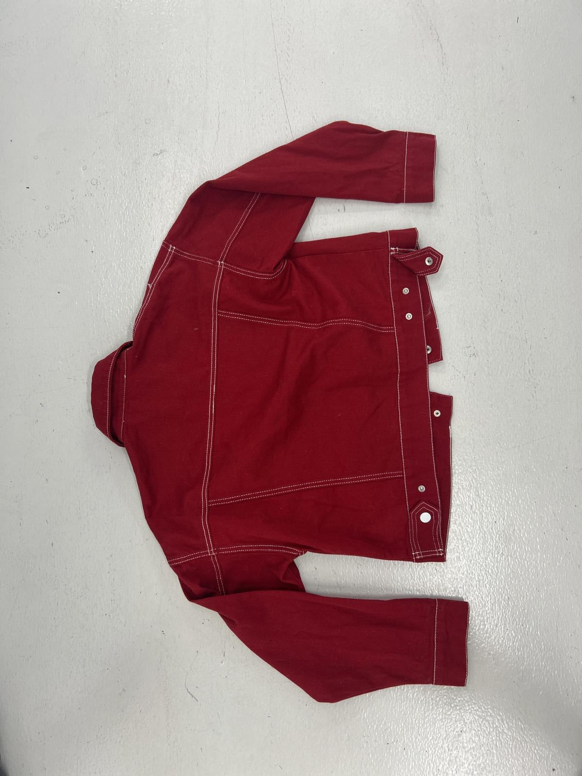 Madeline & Monroe Red Denim Jacket - Size Small