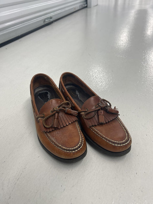 Stylish Brown Moccasin Loafers with Fringe