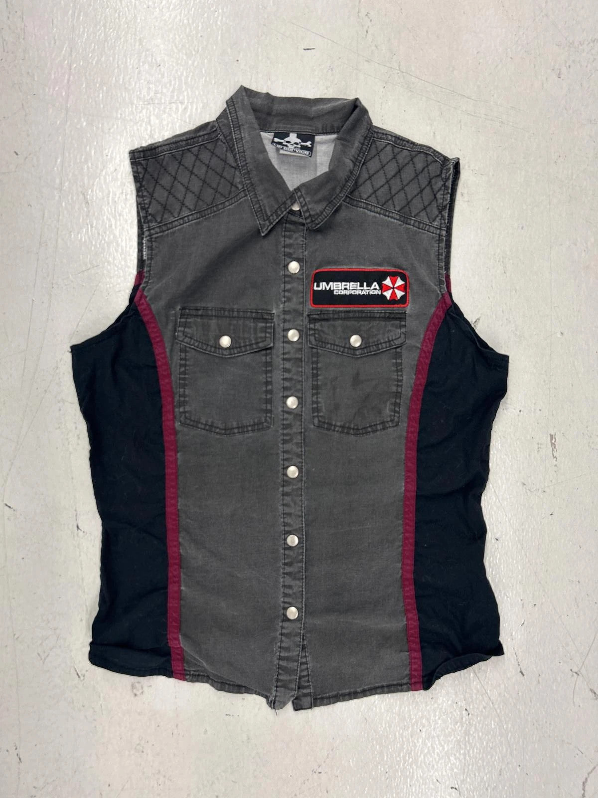 Reu Corporation Sleeveless Denim Vest