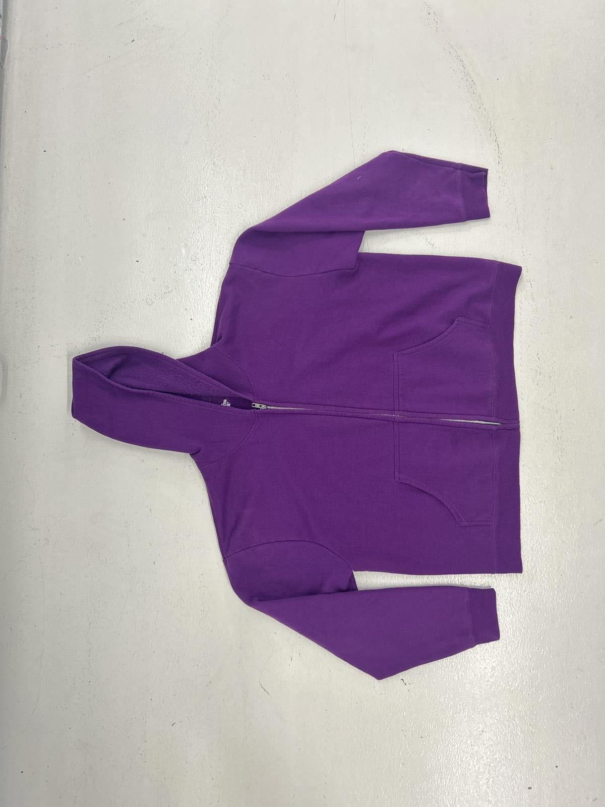 Hanes Purple Zip-Up Hoodie - Soft & Cozy