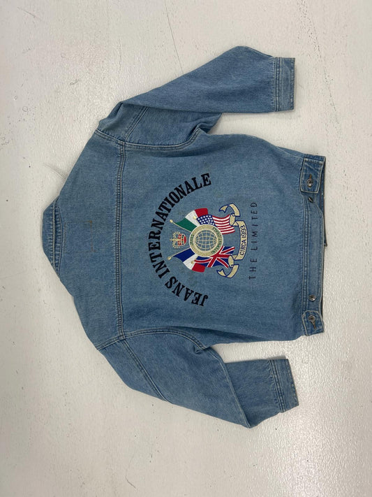 Limited International Embroidered Jeans Denim Jacket