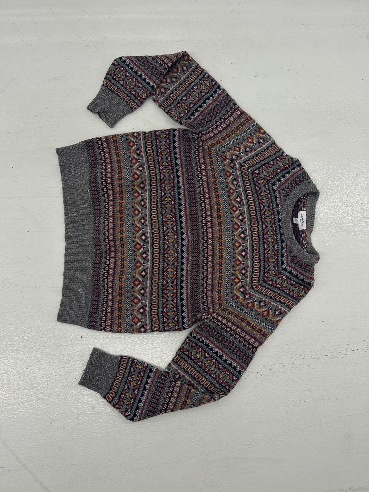 Cozy Multicolored Knit Sweater - Perfect for Fall & Winter