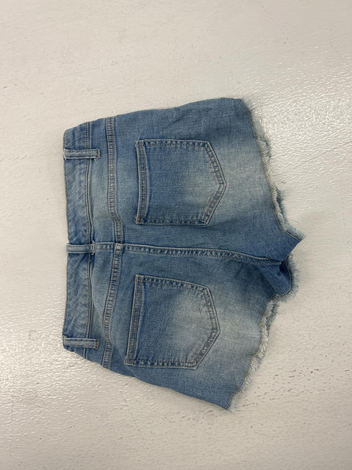 Mossimo Distressed Lace Front Denim Shorts