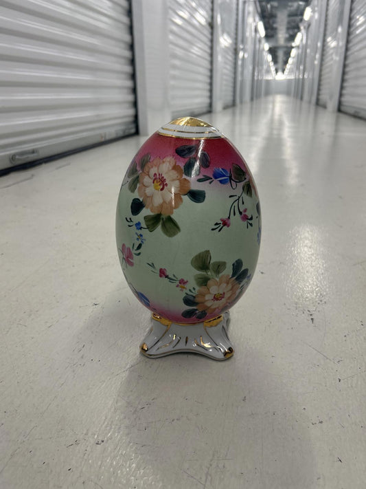 Formalities By Baum Bros Floral Ceramic Egg Decor