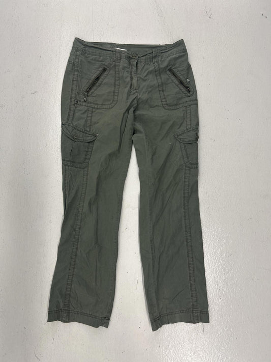 Dalia Collection Women's Cargo Pants - Olive Green - Size 6