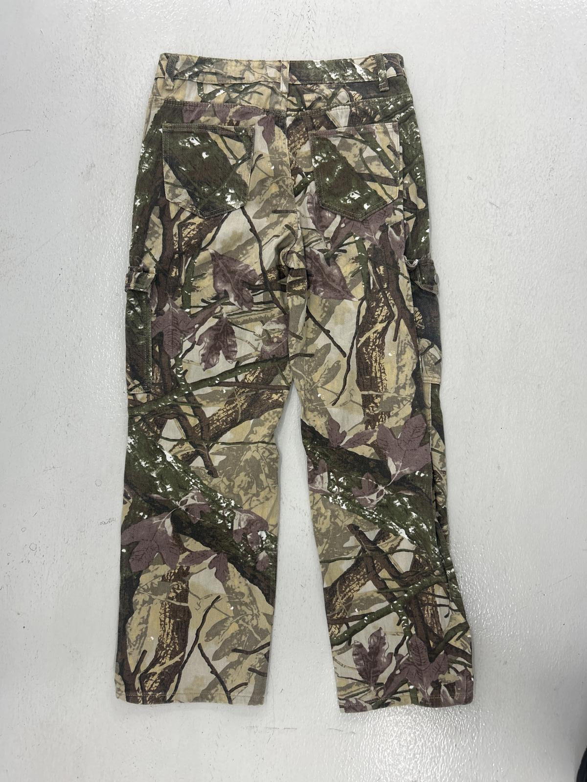 Camo Cargo Pants - Woodland Pattern