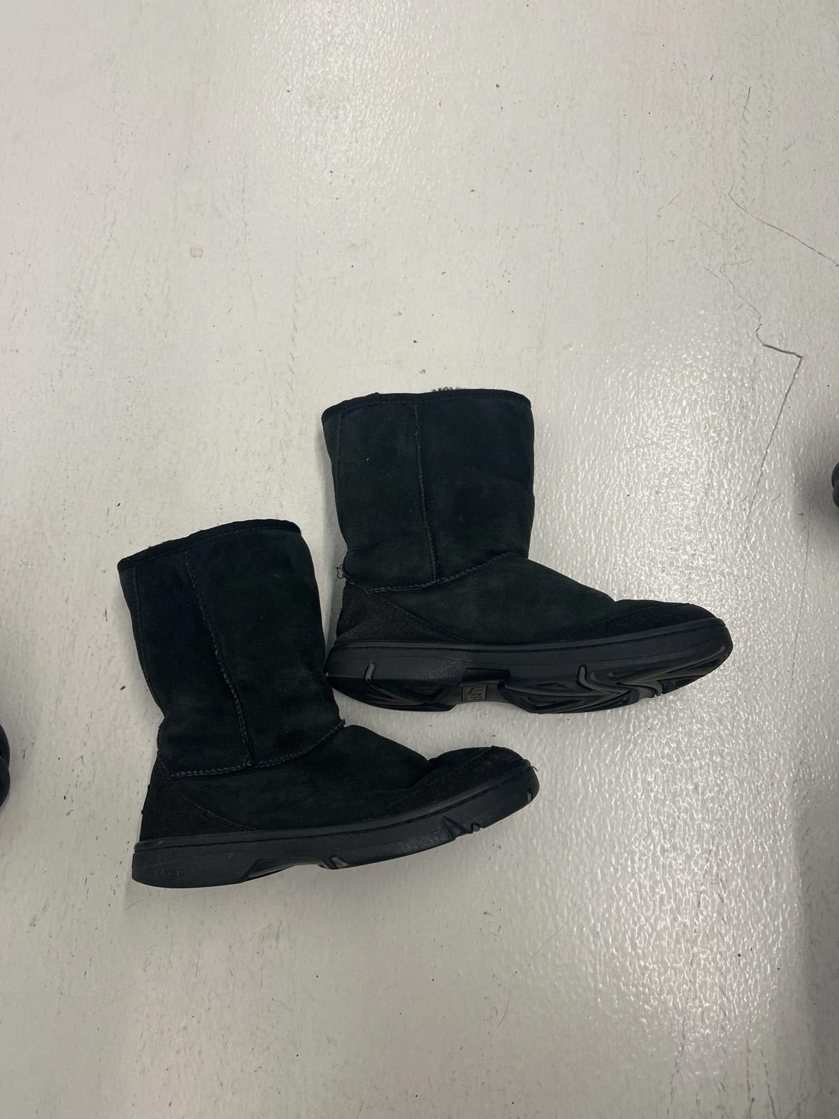 UGG Black Suede Classic Short Boots - Cozy and Stylish