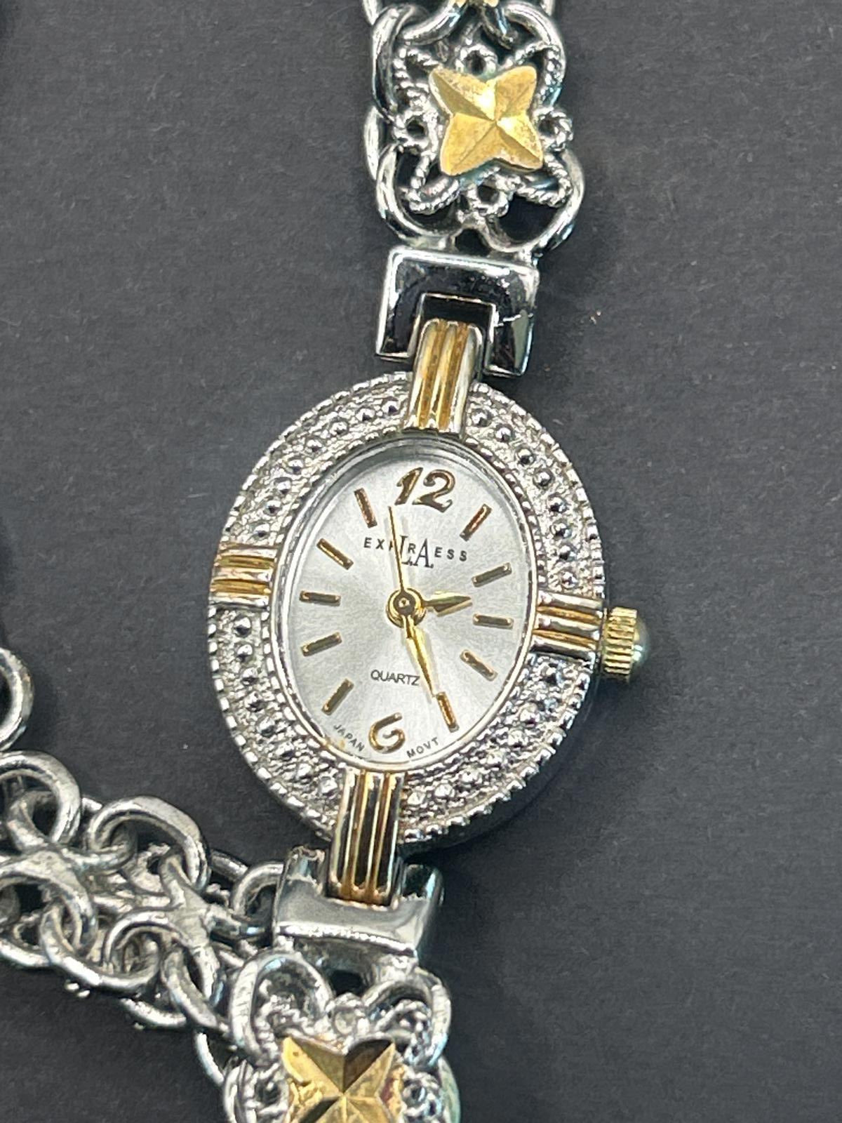 Elegant Silver & Gold Women's Watch - EXRABLES Quartz