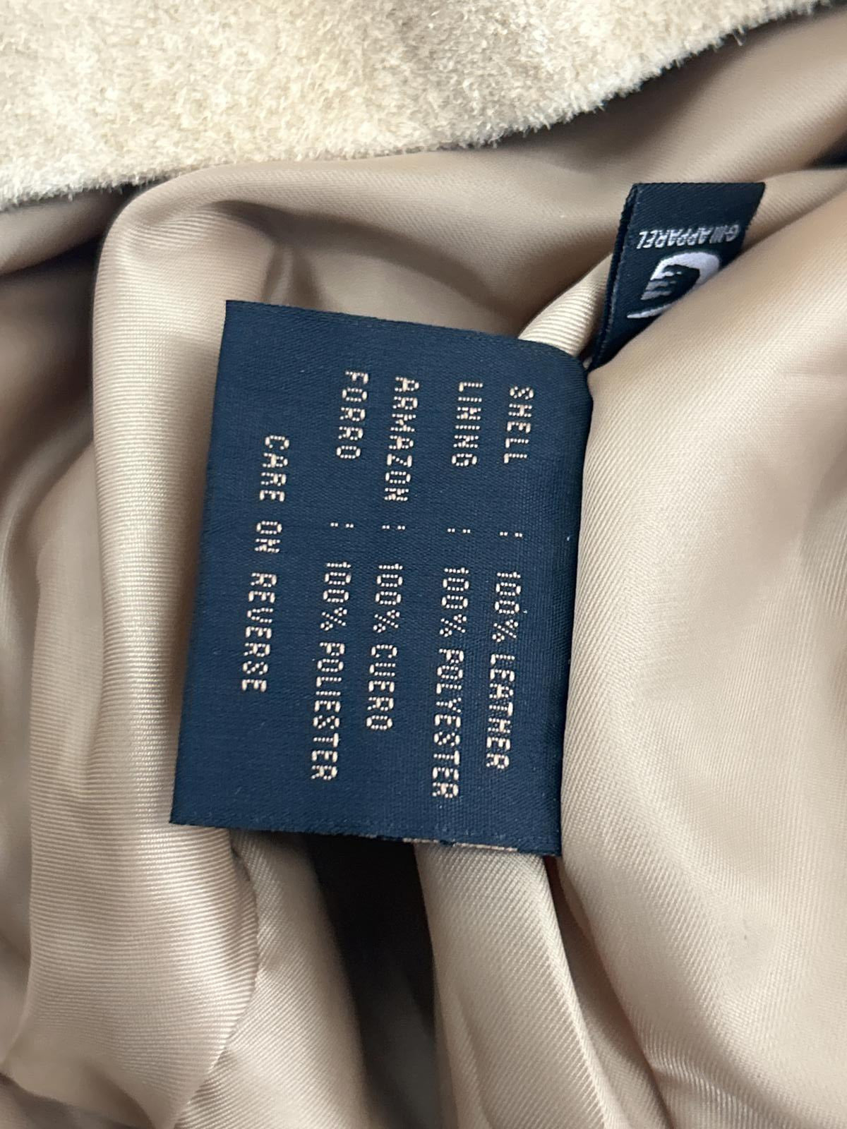 Stylish Tan Suede Jacket with Tag - Perfect for Any Occasion