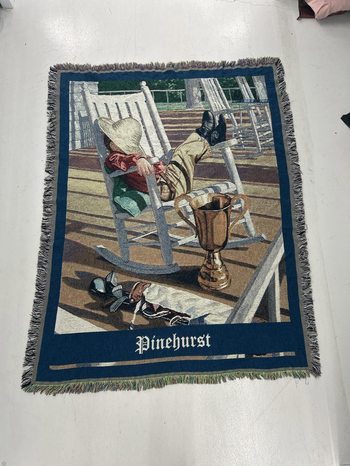 Pinehurst Vintage Woven Tapestry Blanket