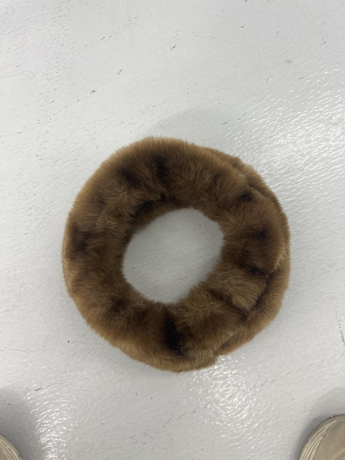 Luxurious Faux Fur Brown Headband