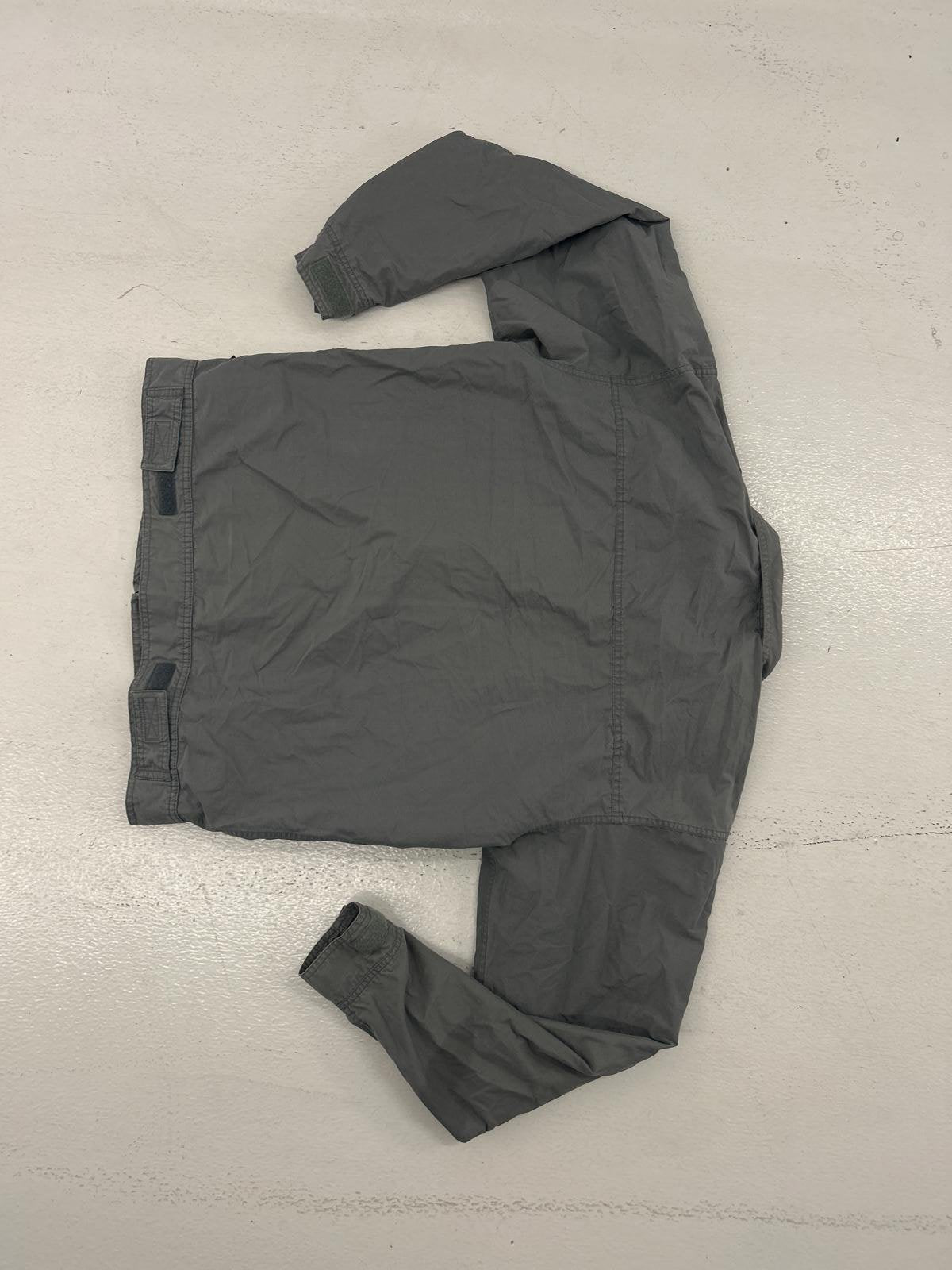 Lightweight Gray Utility Windbreaker Jacket