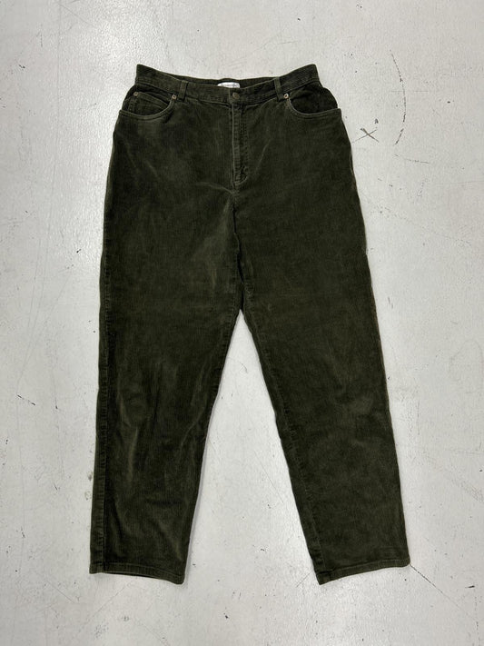 Vintage Olive Green Corduroy Pants