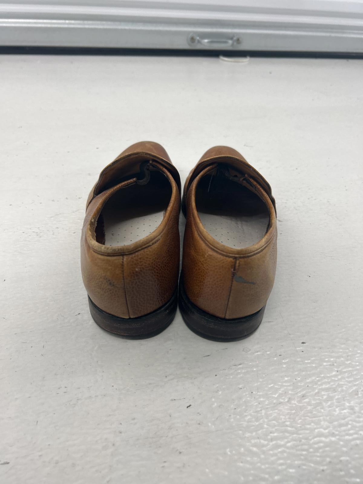 Heavy ANON Stylish Brown Leather Slip-On Shoes