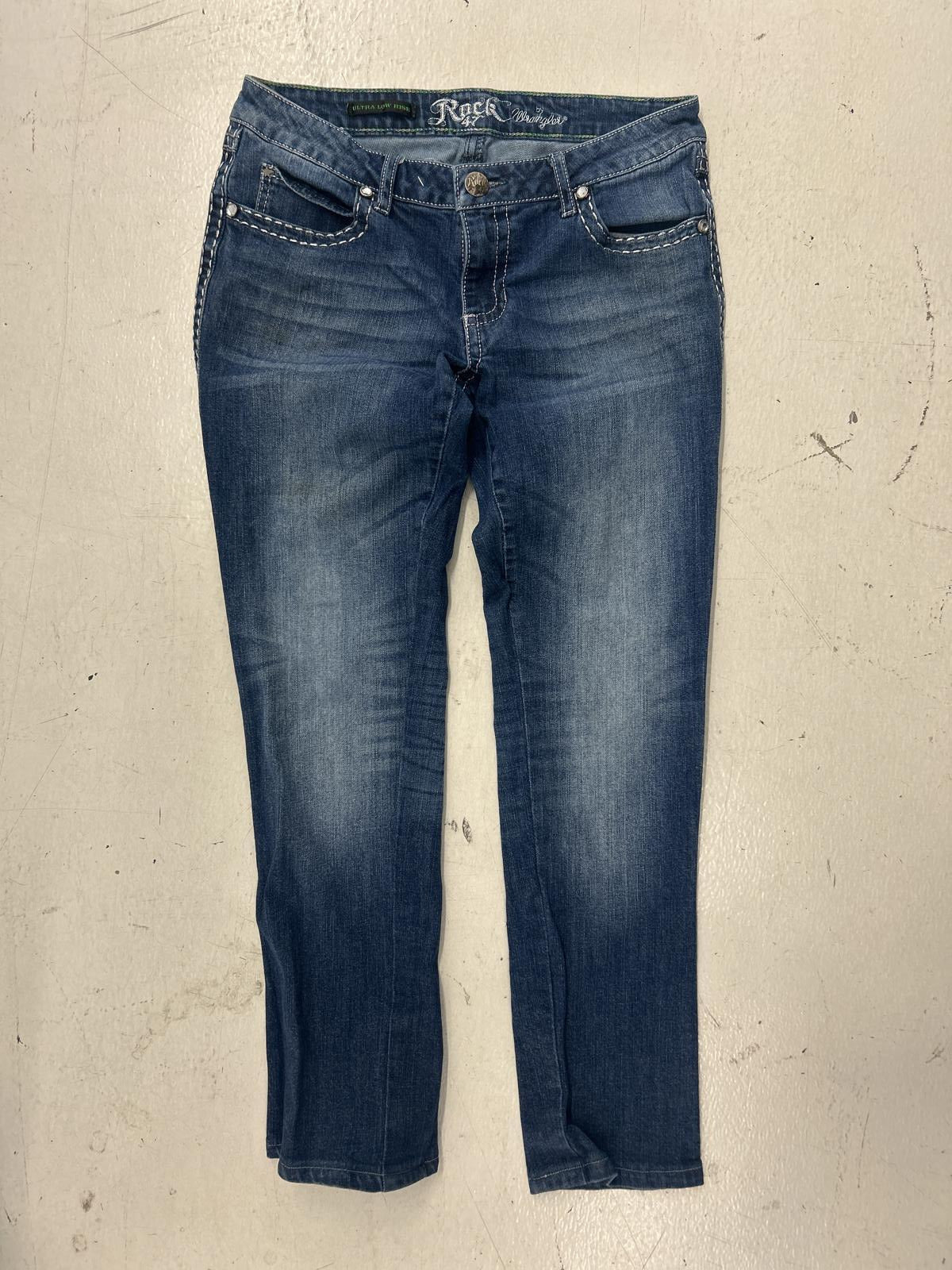 Grunge Y2K Rock Distressed Slim Fit Jeans