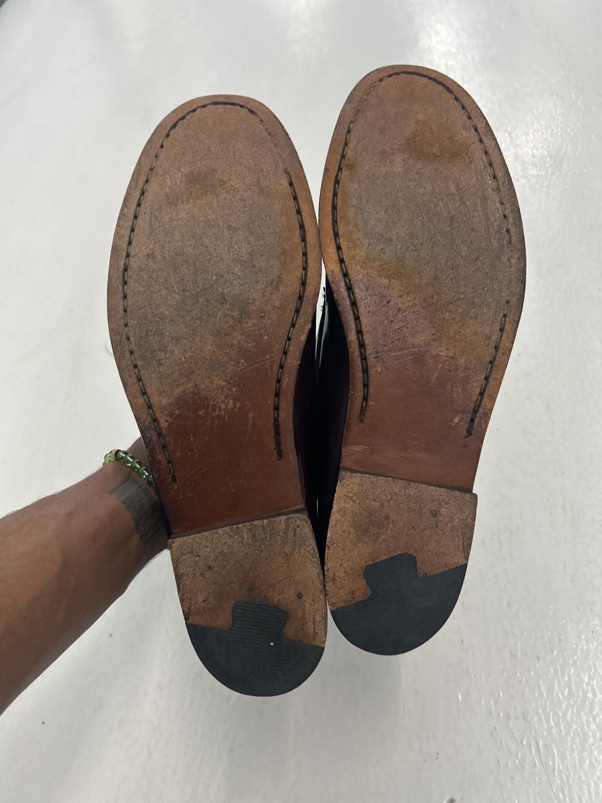 Classic Brown Leather Loafers with Tassels